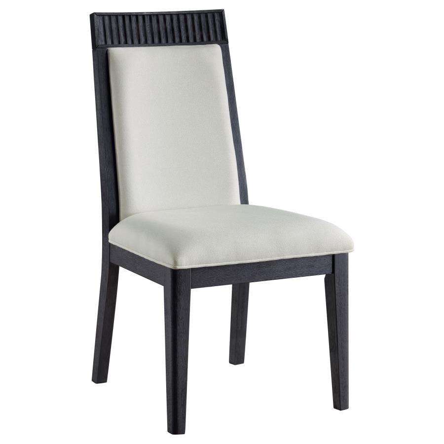 Brookmead Dining Side Chair Ivory and Black (Set of 2) - 108233