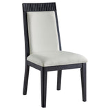 Brookmead Dining Side Chair Ivory and Black (Set of 2) - 108233