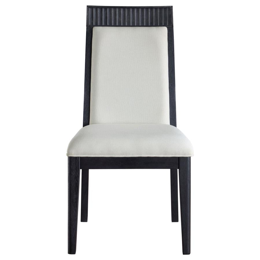 Brookmead Dining Side Chair Ivory and Black (Set of 2) - 108233