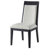 Brookmead Dining Side Chair Ivory and Black (Set of 2) - 108233