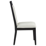 Brookmead Dining Side Chair Ivory and Black (Set of 2) - 108233