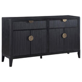 Brookmead 4-door Sideboard Buffet Storage Cabinet Black - 108235