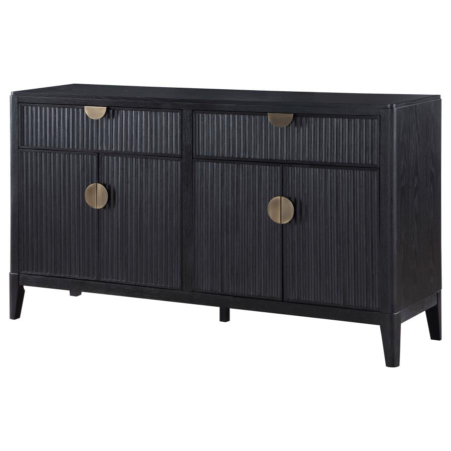 Brookmead 4-door Sideboard Buffet Storage Cabinet Black - 108235