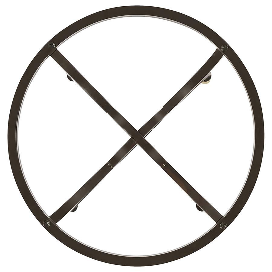 Aviano Round Metal Dining Table Base Gunmetal - 108291