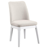 Carissa Upholstered Dining Side Chair Beige (Set of 2) - 108302