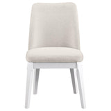 Carissa Upholstered Dining Side Chair Beige (Set of 2) - 108302