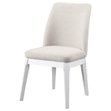 Carissa Upholstered Dining Side Chair Beige (Set of 2) - 108302