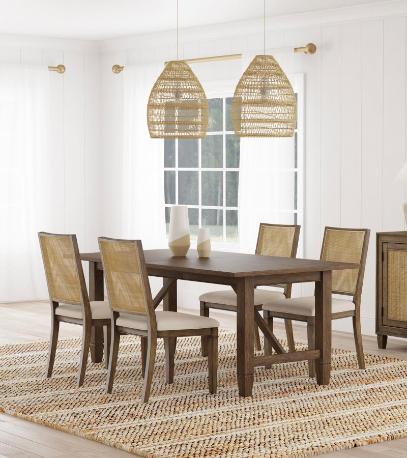 Matisse 5-piece Rectangular Dining Table Set Light Brown - 108311-S5