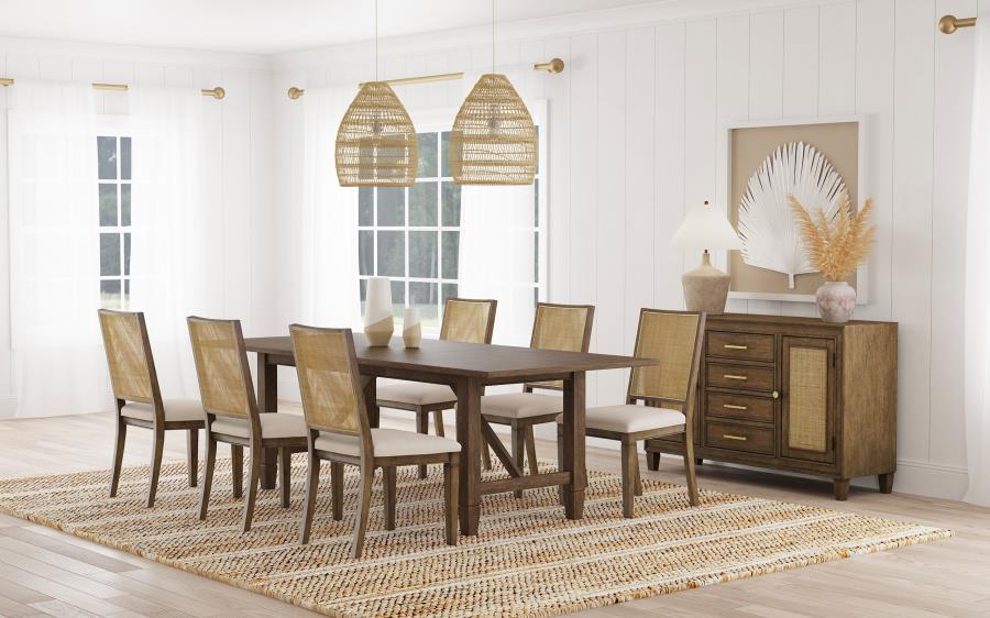 Matisse 7-piece Rectangular Dining Table Set Light Brown - 108311-S7