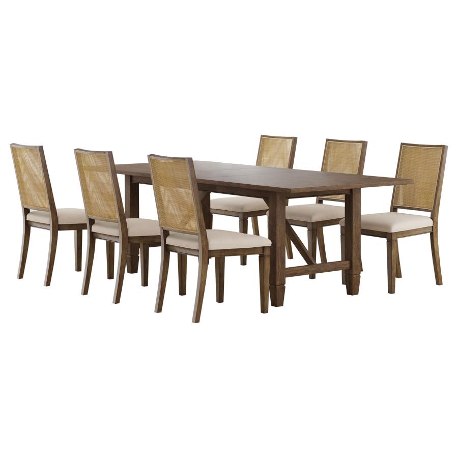 Matisse 7-piece Rectangular Dining Table Set Light Brown - 108311-S7