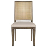 Matisse Woven Rattan Back Dining Side Chair Brown (Set of 2) - 108312