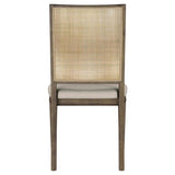 Matisse Woven Rattan Back Dining Side Chair Brown (Set of 2) - 108312