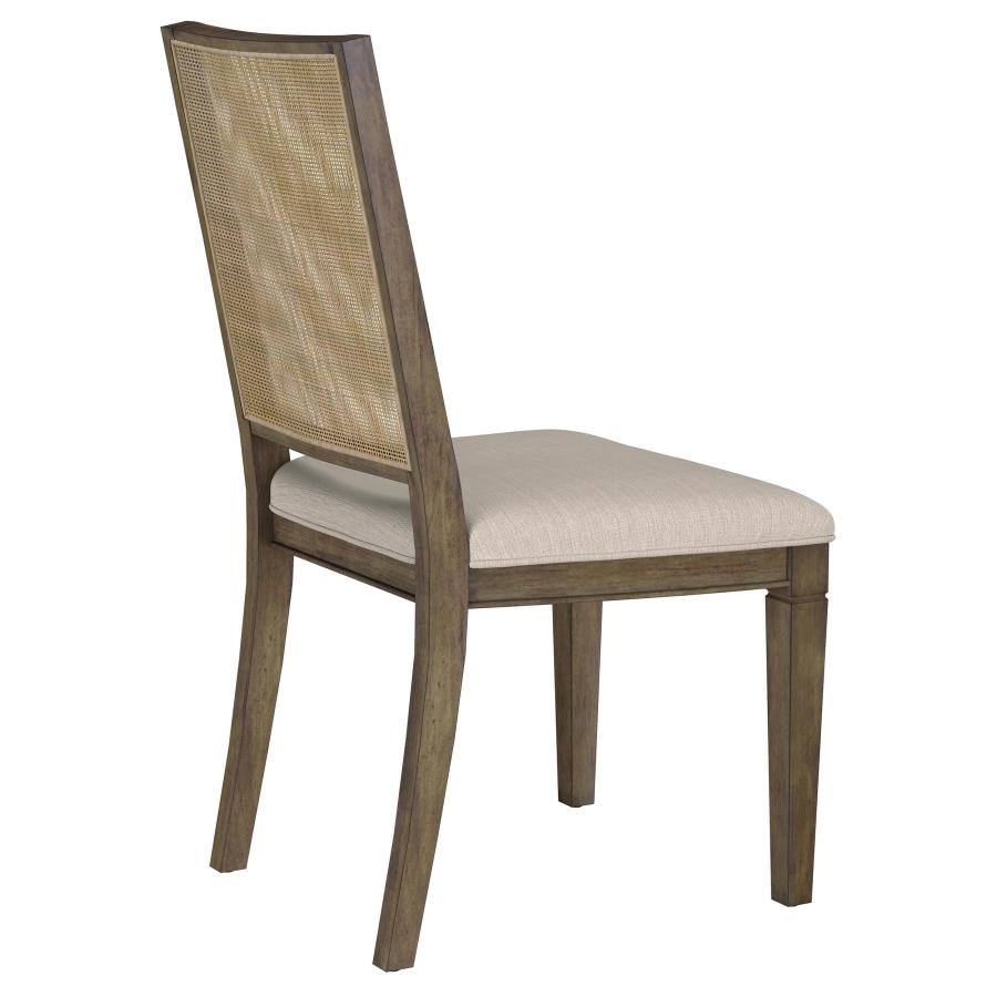Matisse Woven Rattan Back Dining Side Chair Brown (Set of 2) - 108312