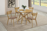 Elowen Round 42-inch Solid Wood Dining Table Light Walnut - 108440