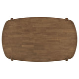 Dortch Oval 63-inch Solid Wood Dining Table Walnut - 108461
