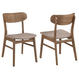 Dortch Dining Side Chair Walnut and Brown (Set of 2) - 108462