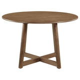 Dinah 5-piece Round Solid Wood Dining Set Walnut - 108471-S5
