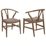 Dinah Wood Wishbone Dining Side Chair Walnut (Set of 2) - 108472