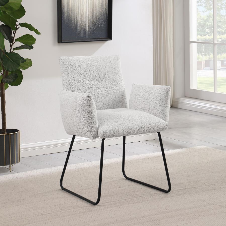 Ackland Upholstered Dining Arm Chair Light Grey (Set of 2) - 108492