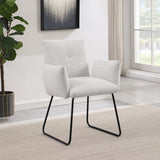 Ackland Upholstered Dining Arm Chair Light Grey (Set of 2) - 108492