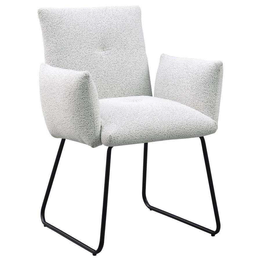 Ackland Upholstered Dining Arm Chair Light Grey (Set of 2) - 108492