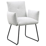 Ackland Upholstered Dining Arm Chair Light Grey (Set of 2) - 108492