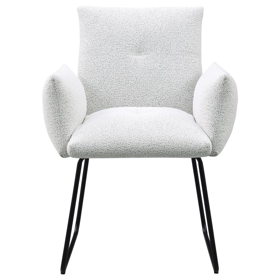 Ackland Upholstered Dining Arm Chair Light Grey (Set of 2) - 108492