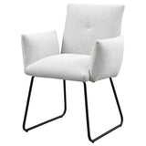 Ackland Upholstered Dining Arm Chair Light Grey (Set of 2) - 108492