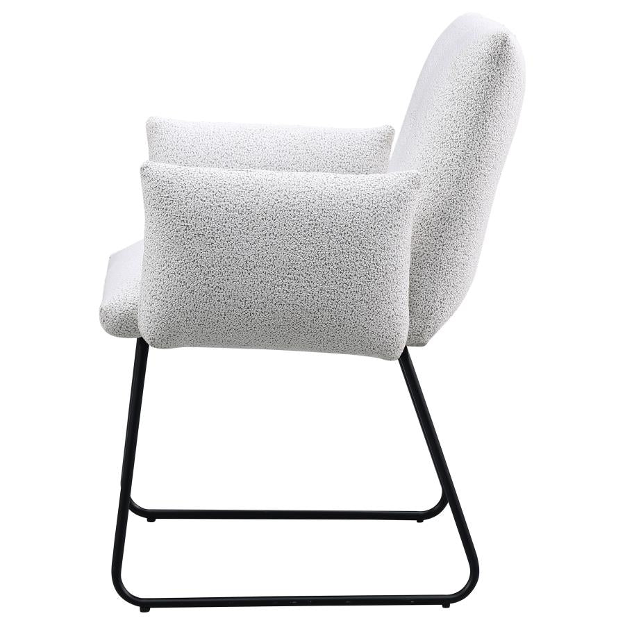 Ackland Upholstered Dining Arm Chair Light Grey (Set of 2) - 108492