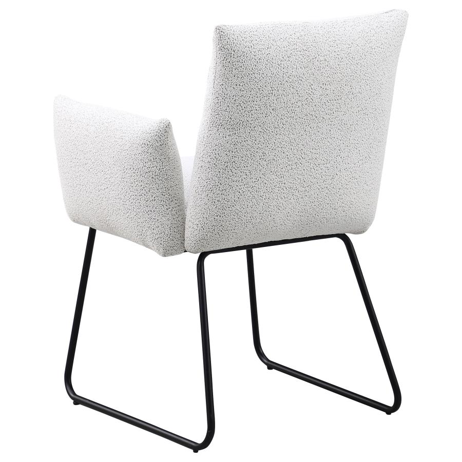 Ackland Upholstered Dining Arm Chair Light Grey (Set of 2) - 108492