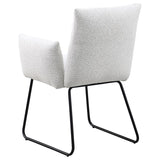 Ackland Upholstered Dining Arm Chair Light Grey (Set of 2) - 108492