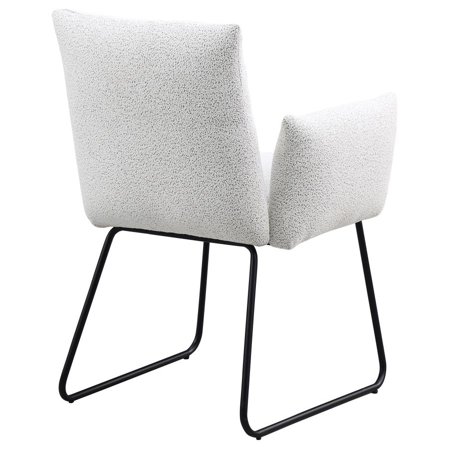 Ackland Upholstered Dining Arm Chair Light Grey (Set of 2) - 108492