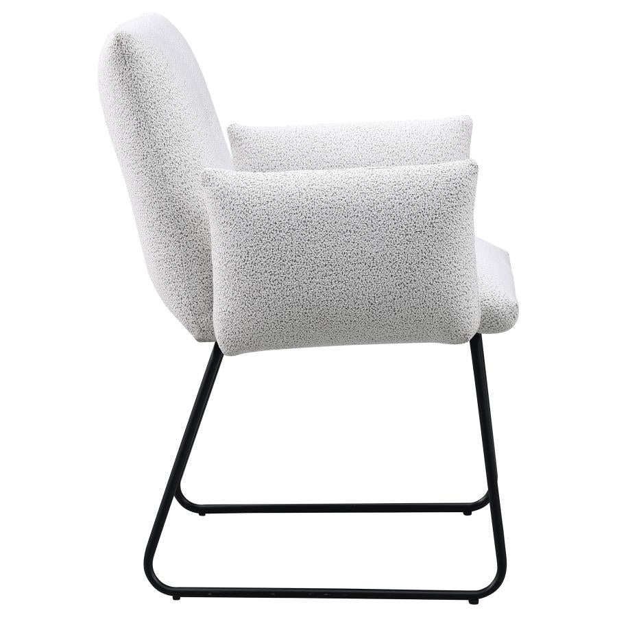 Ackland Upholstered Dining Arm Chair Light Grey (Set of 2) - 108492