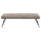 Dodson Fabric Upholstered Dining Bench Taupe - 108497
