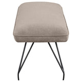 Dodson Fabric Upholstered Dining Bench Taupe - 108497