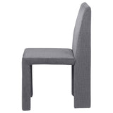 Tordera Velvet Upholstered Dining Side Chair Grey (Set of 2) - 108512
