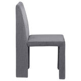 Tordera Velvet Upholstered Dining Side Chair Grey (Set of 2) - 108512