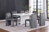 Tordera Velvet Upholstered Dining Side Chair Grey (Set of 2) - 108512