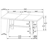 Middleton 6-piece Extension Leaf Dining Set Brown and Beige - 108540-S6