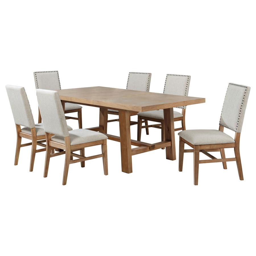 Middleton 7-piece Extension Leaf Dining Set Brown and Beige - 108540-S7