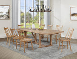 Middleton 9-piece Extension Leaf Dining Set Natural Brown - 108541-S9N