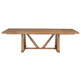 Middleton 106-inch Extension Leaf Dining Table Natural Brown - 108541