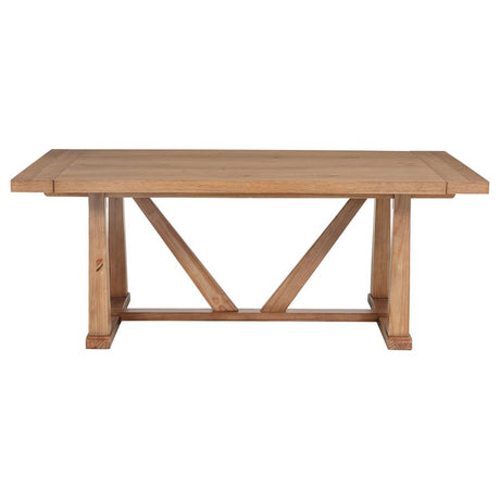 Middleton 106-inch Extension Leaf Dining Table Natural Brown - 108541