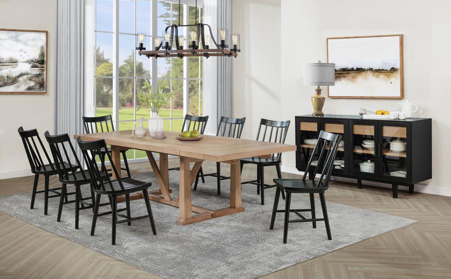 Middleton 106-inch Extension Leaf Dining Table Natural Brown - 108541