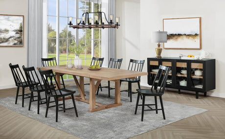 Middleton 106-inch Extension Leaf Dining Table Natural Brown - 108541