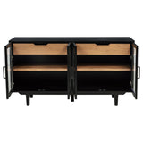 Middleton 4-door Sideboard Server with Dual Drawers Black - 108545BLK