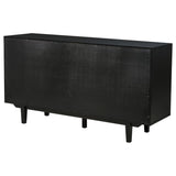 Middleton 4-door Sideboard Server with Dual Drawers Black - 108545BLK