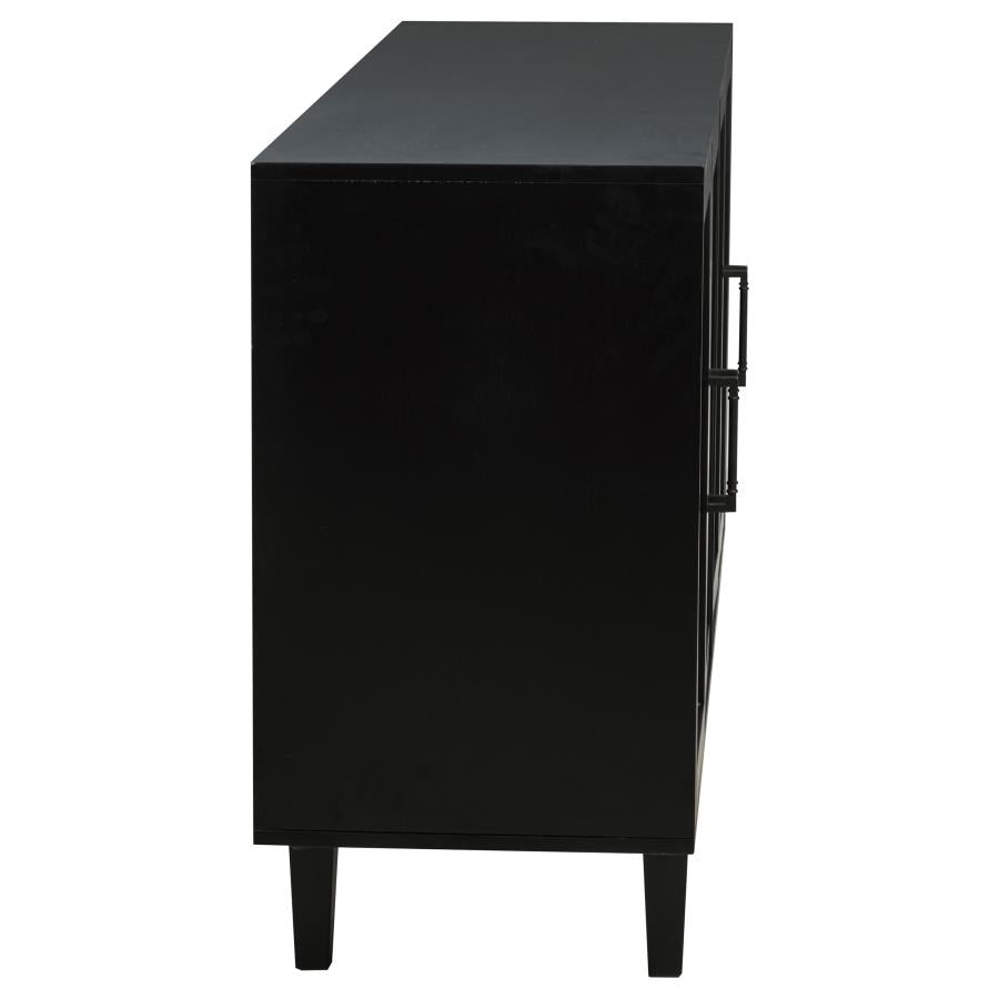 Middleton 4-door Sideboard Server with Dual Drawers Black - 108545BLK