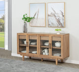 Middleton 4-door Sideboard Server with Dual Drawers Natural - 108545NAT
