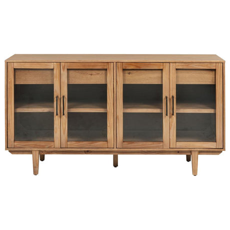 Middleton 4-door Sideboard Server with Dual Drawers Natural - 108545NAT